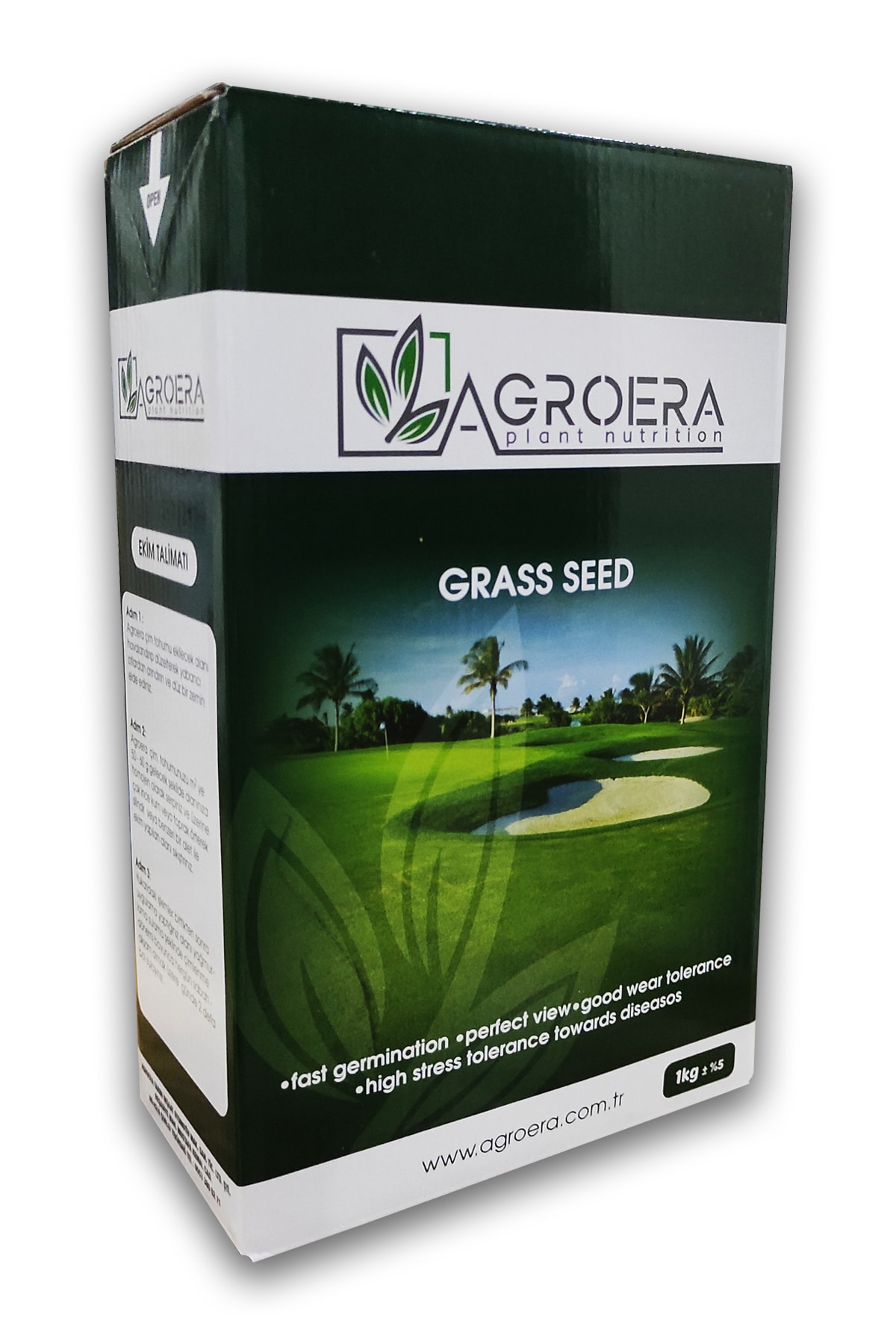 AGROERA Plant Nutrition Çim Tohumu Basmaya, Hastalığa Ve Sıcağa Dayanıklı 6 Lı Mix 1 Kg. Orijinal Kutu